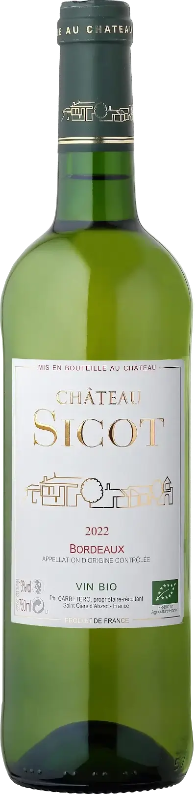 Château Sicot Bordeaux Blanc Sec Bio