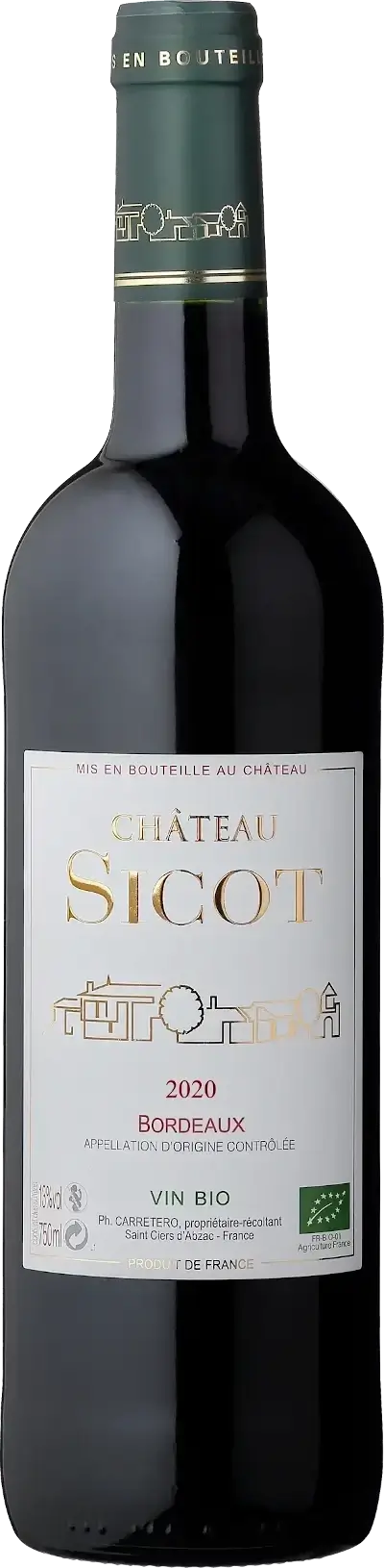 Château Sicot Bordeaux Rouge Bio 2020
